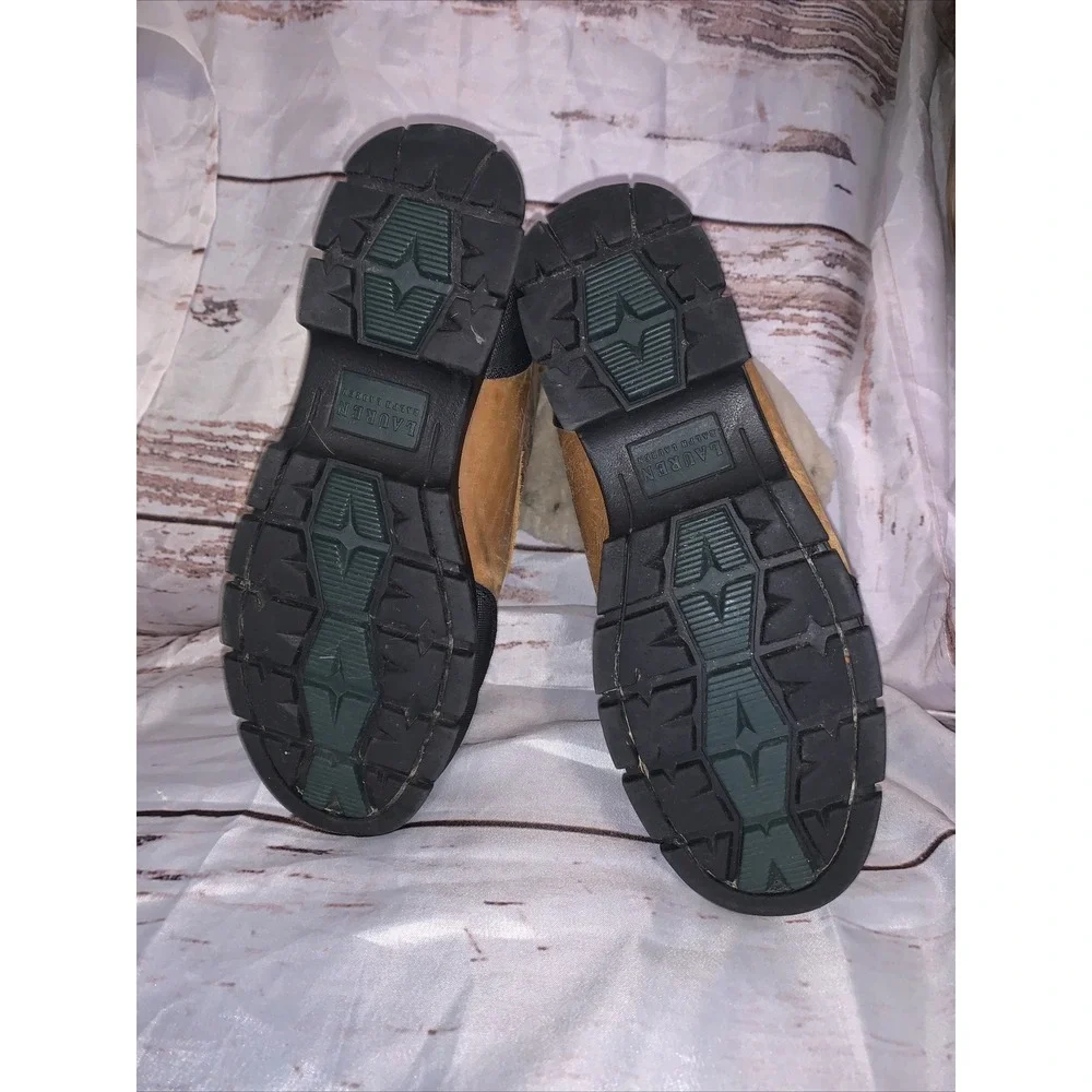 Ralph Lauren Quinta Duck Australian Shearling Boots Brown‎ Women's Size 7.5